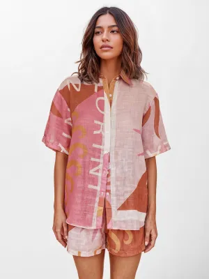Abstract Print Relaxed Two-Piece Set