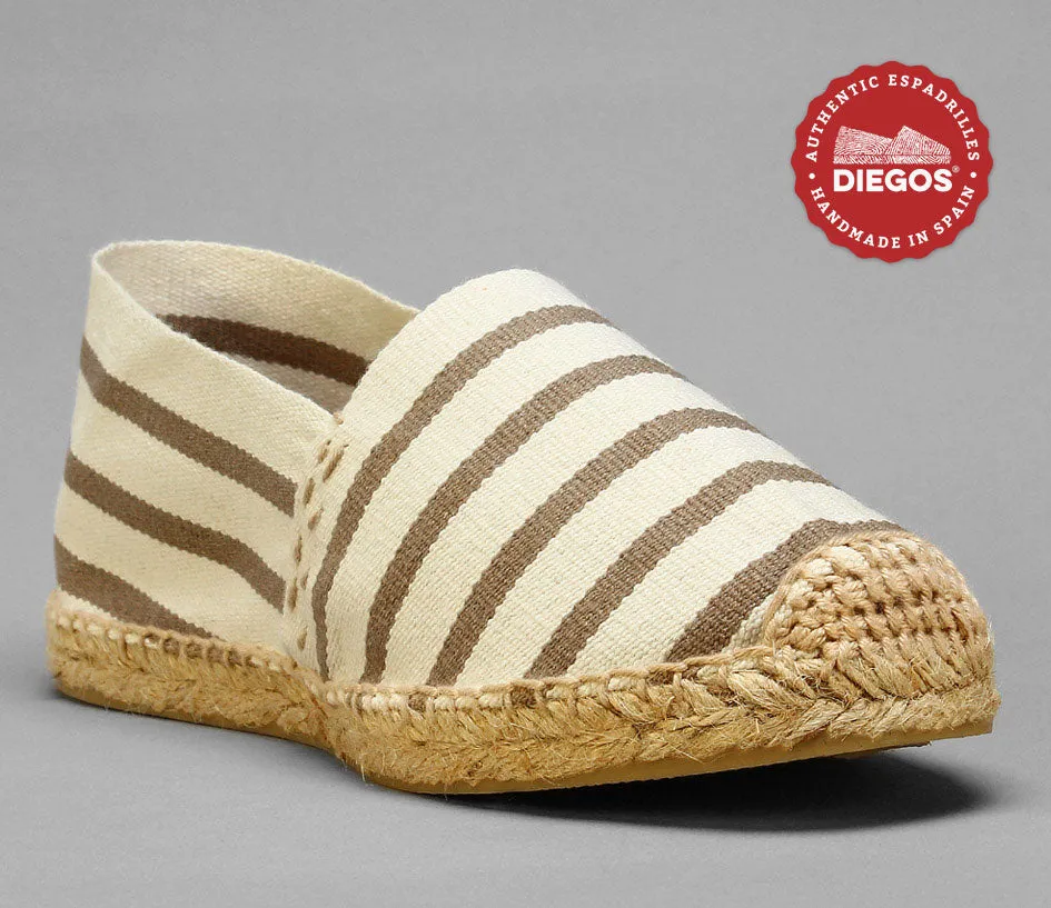 Beige stripes espadrilles
