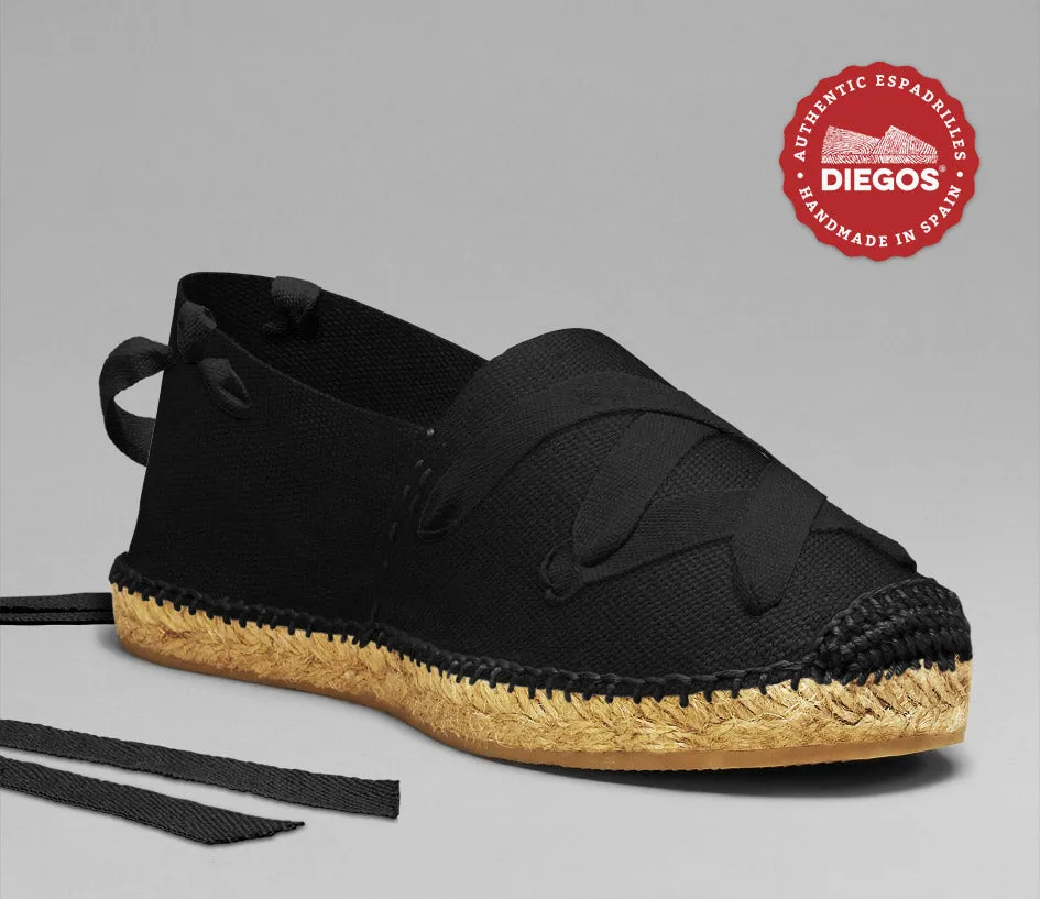 Black classic espadrilles
