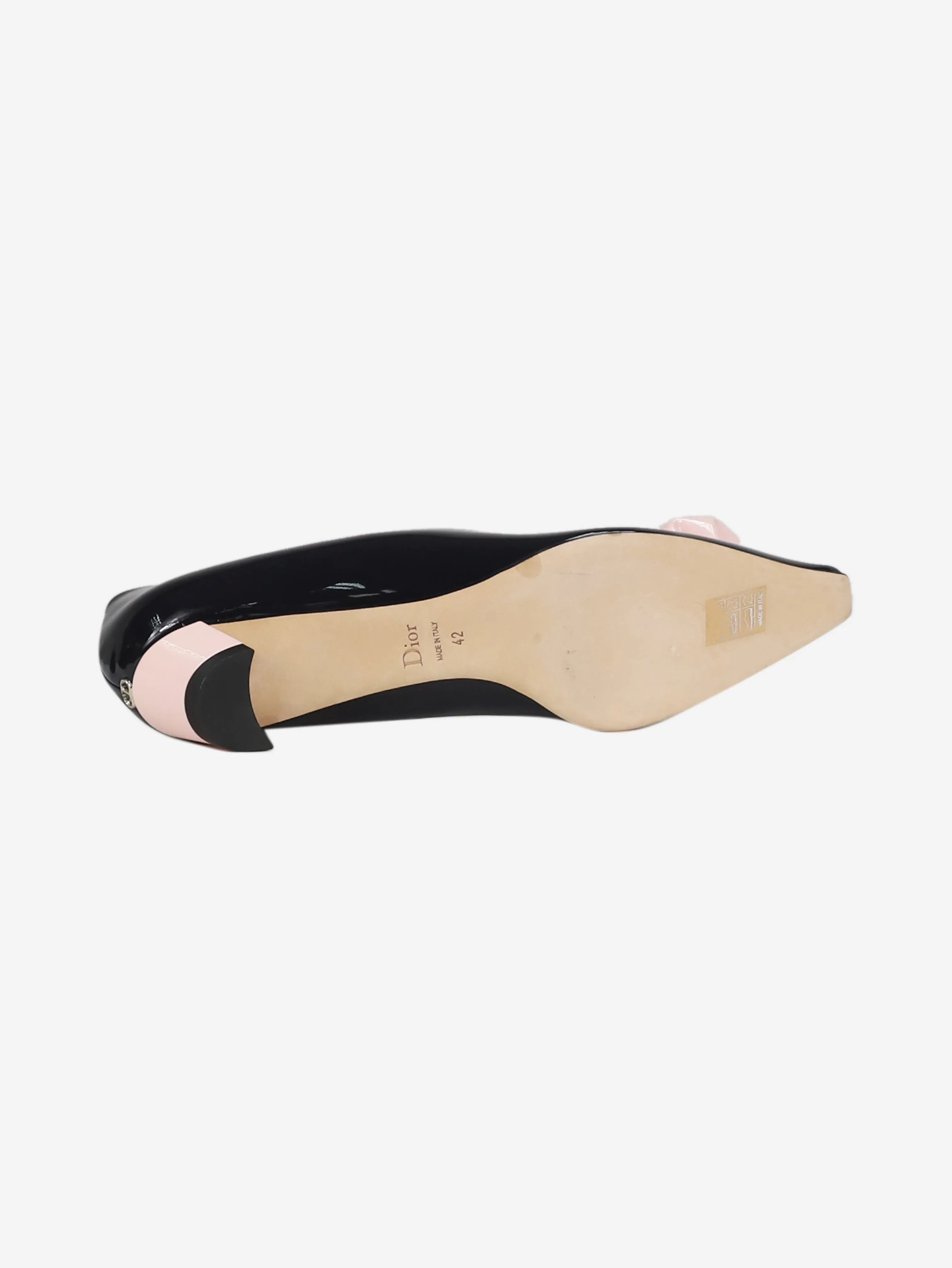 Black patent ballet flats - size EU 42