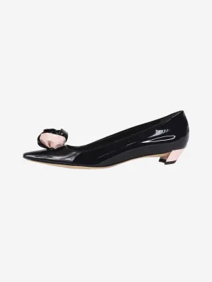 Black patent ballet flats - size EU 42