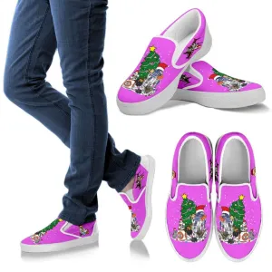 Christmas Nekos Slip-Ons - purple
