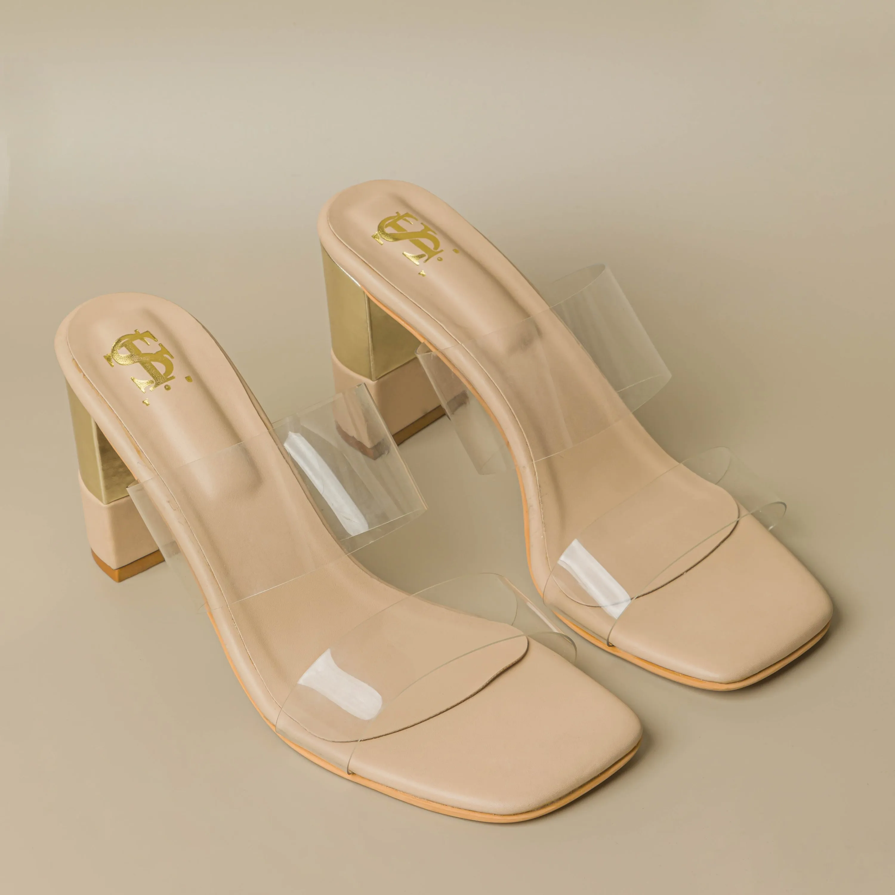 Clear Transparent Nude heels