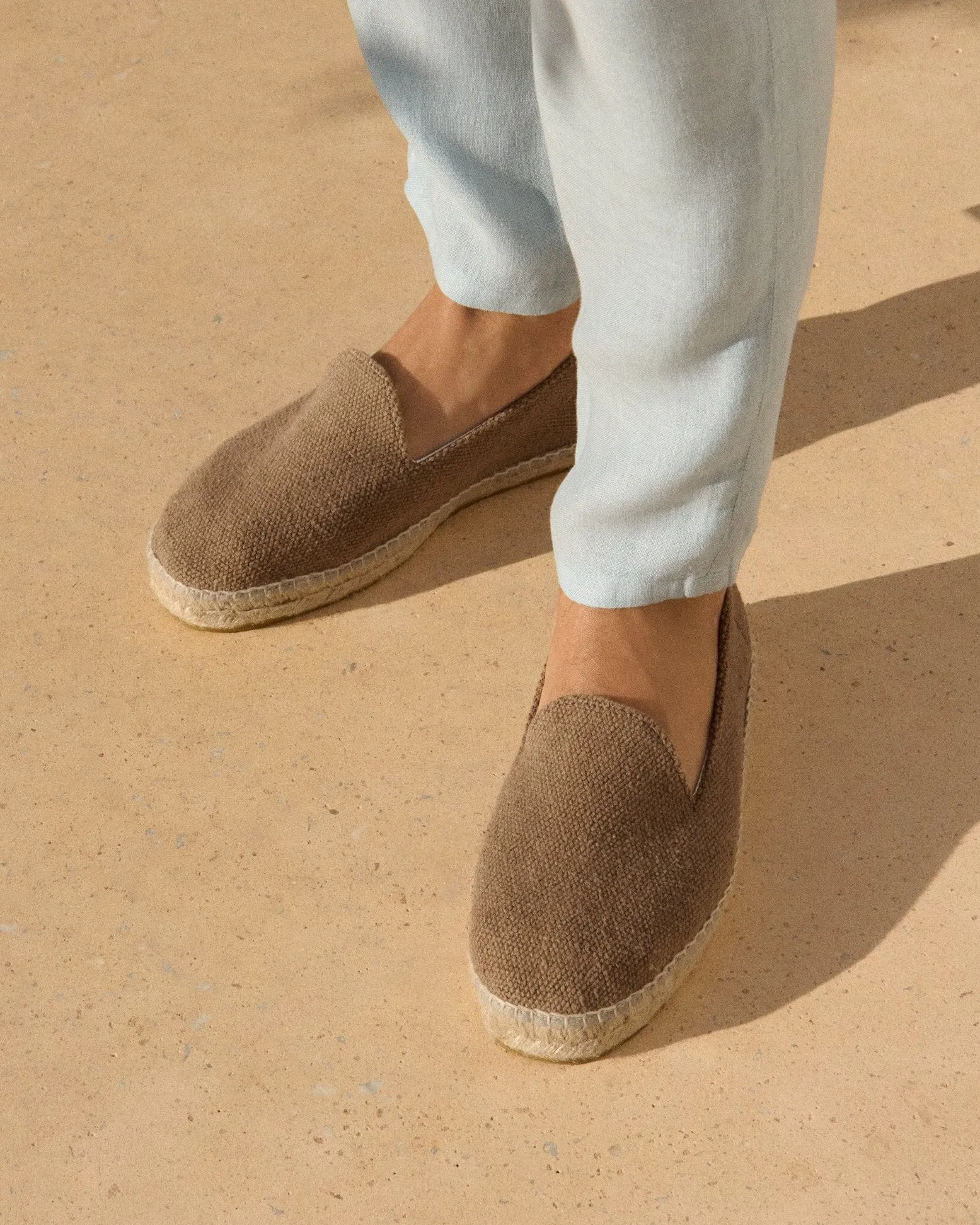 Coarse Woven Canvas Espadrilles - G96C0 - Yucatán Vintage Taupe