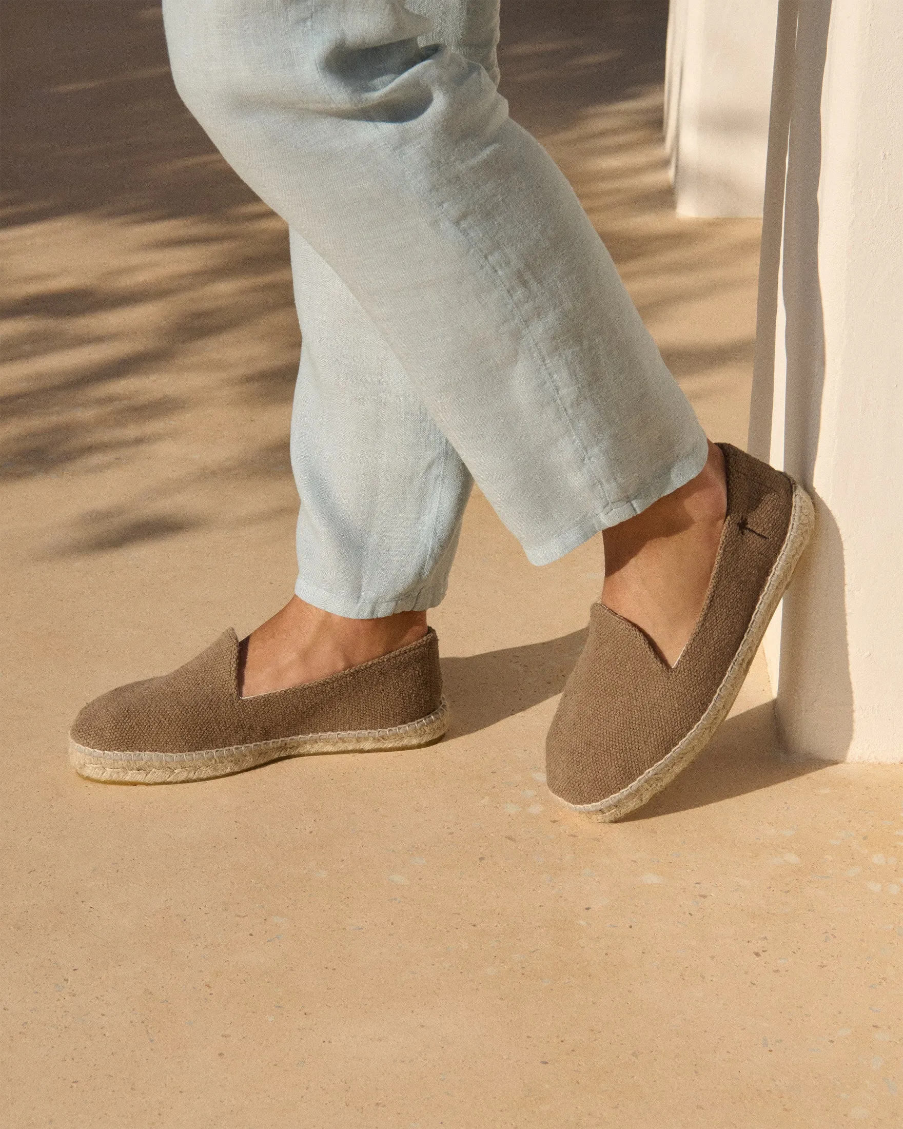 Coarse Woven Canvas Espadrilles - G96C0 - Yucatán Vintage Taupe