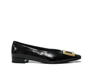 Fabio Rusconi Women’s Black Patent Leather Buckle Shoe 6515