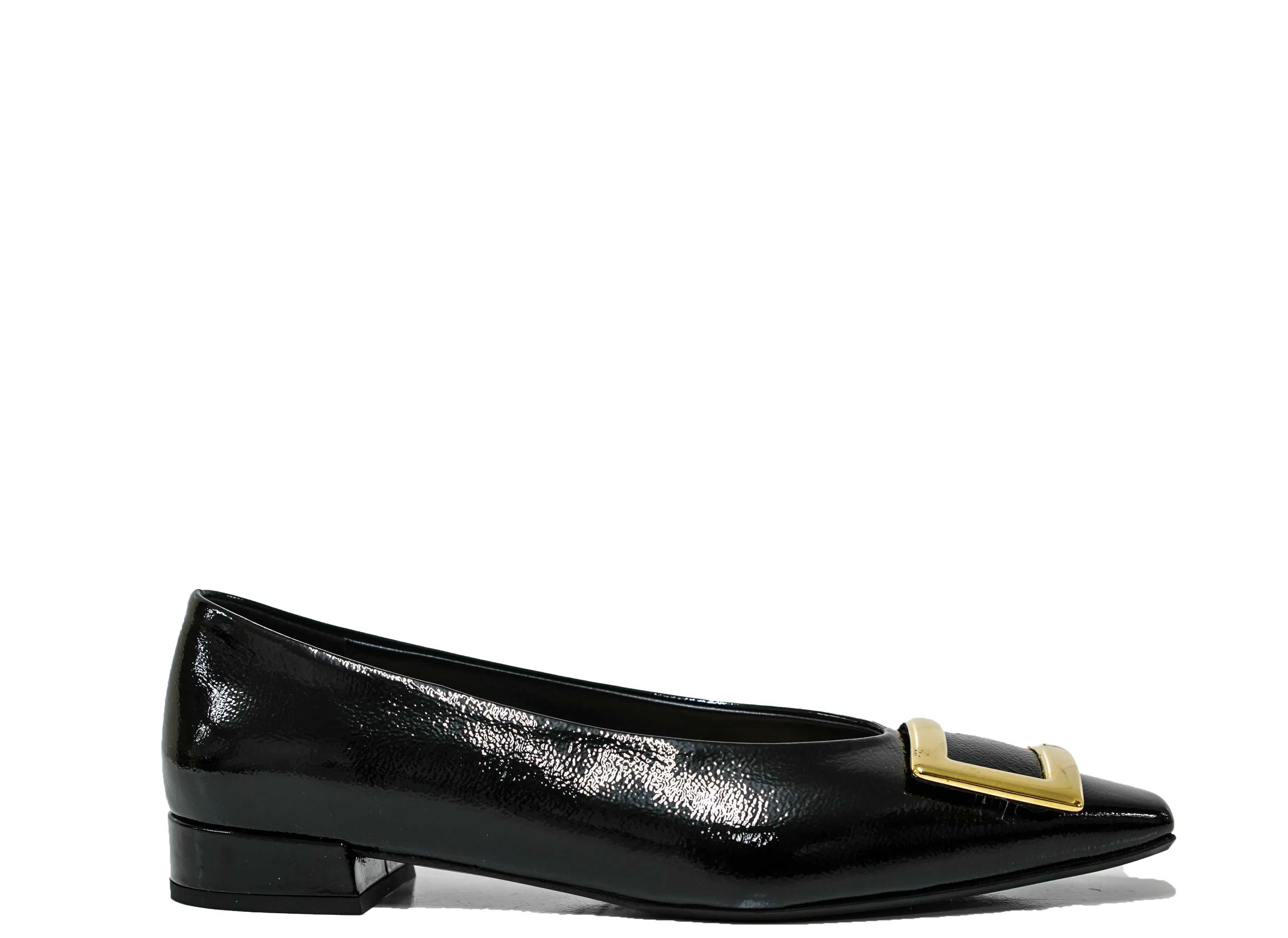 Fabio Rusconi Women’s Black Patent Leather Buckle Shoe 6515