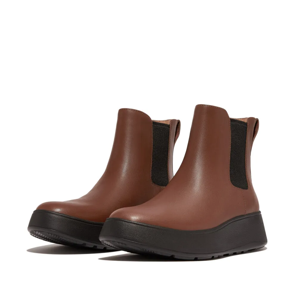 Fitflop F-Mode Flatform Chelsea Boots Rich Brown