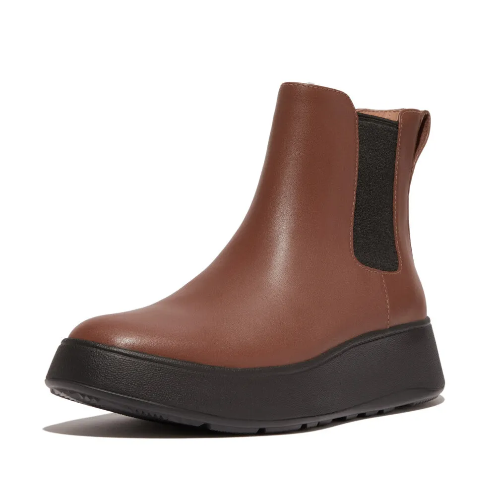 Fitflop F-Mode Flatform Chelsea Boots Rich Brown