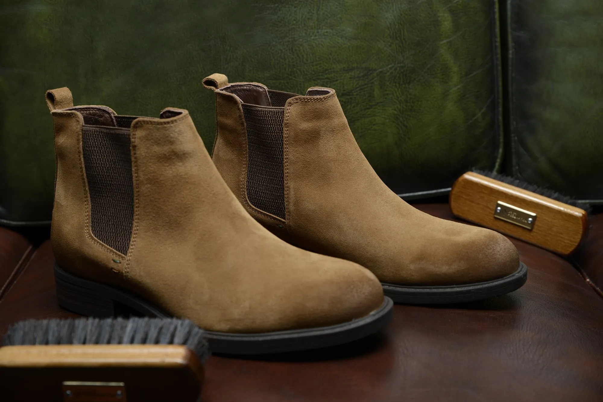 FOOT FEDERATION CHELSEA MENS BOOT SUEDE TOBACCO