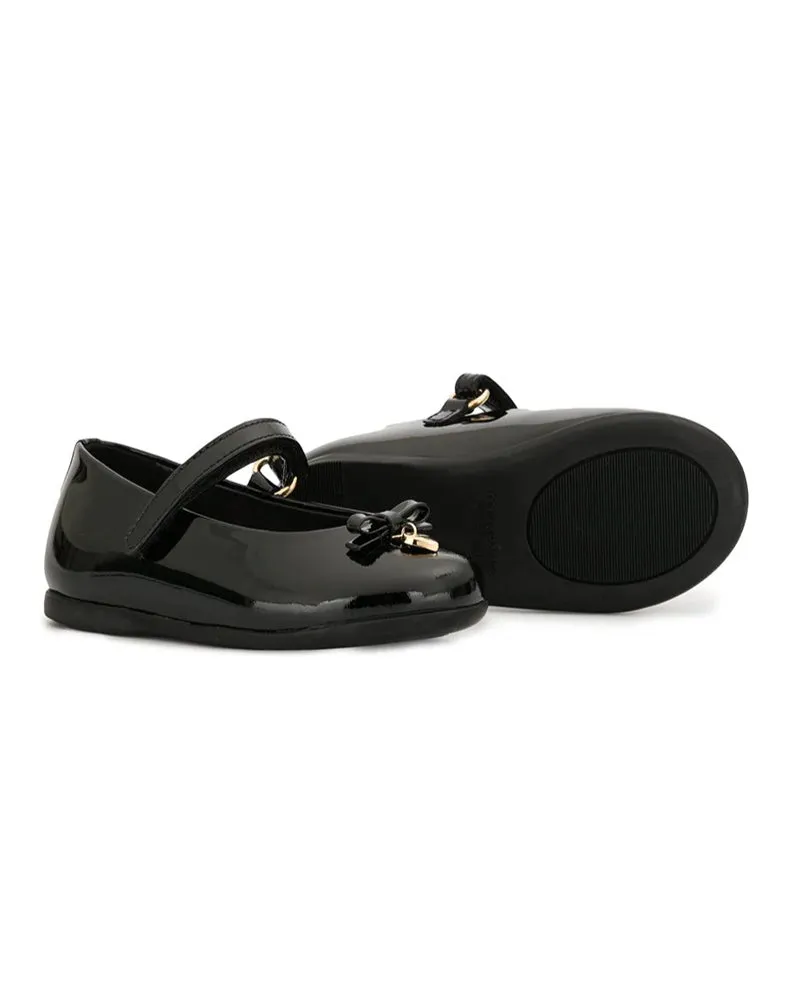 Girls Toddler Black Ballerinas