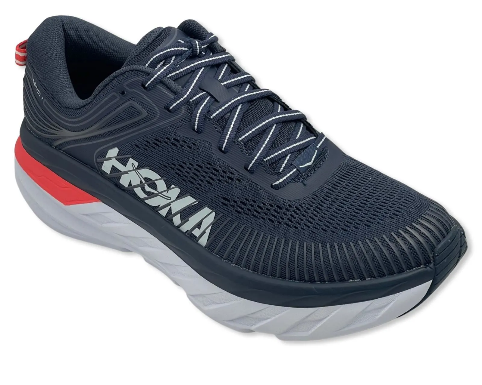 HOKA Bondi 7 Runing Shoes For Women's In Navy Blue\Cherry