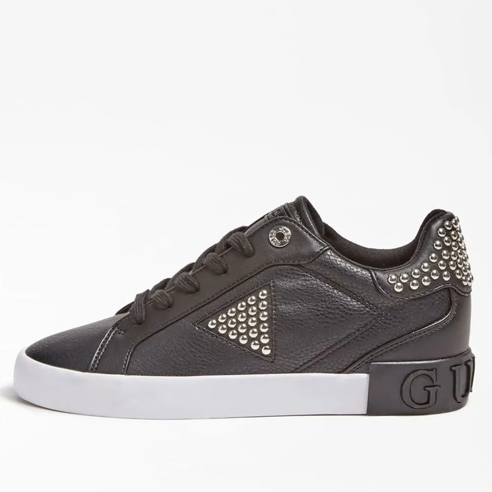 Scarpe Donna GUESS Sneakers Nere Linea Paysin con Zeppa Interna