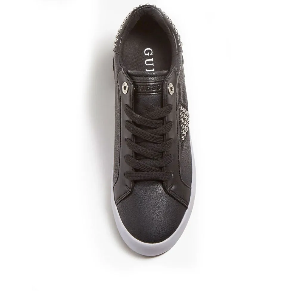 Scarpe Donna GUESS Sneakers Nere Linea Paysin con Zeppa Interna