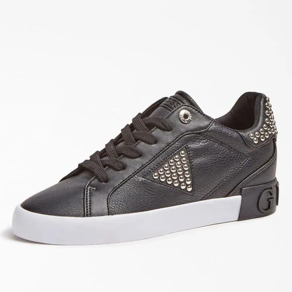 Scarpe Donna GUESS Sneakers Nere Linea Paysin con Zeppa Interna
