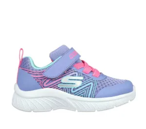 Skechers Kid's Microspec Plus Sneakers- Periwinkle/ Multi