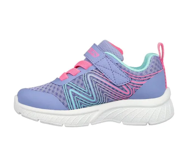 Skechers Kid's Microspec Plus Sneakers- Periwinkle/ Multi