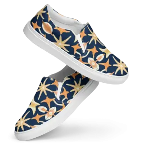 Women’s Marine Life Canvas Slip Ons