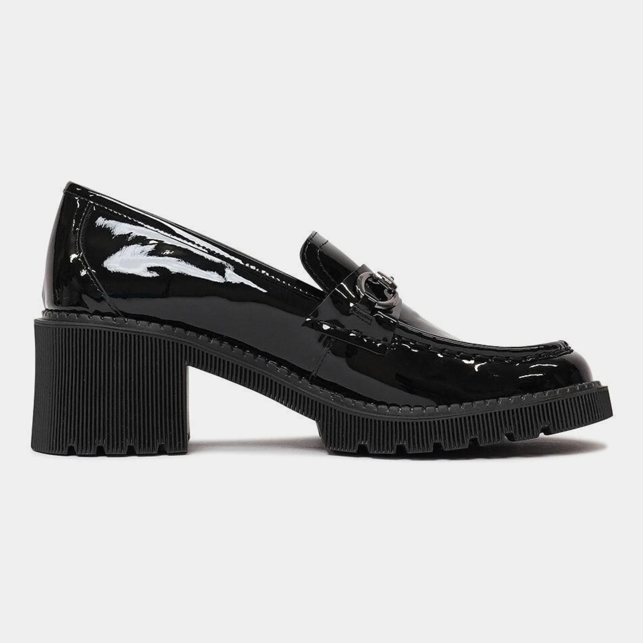 Zoey Black Patent Leather Loafers